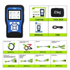 2026 JDiag M100 Motorcycle Diagnostic Tool  Moto Fault Code Reader OBD2 Scanner picture