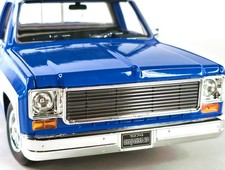 Custom Grille for 1:18 Maisto 1974 Chevrolet C10 Cheyenne ⬜ Silver ⬛ Black picture