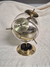 Vintage Mcm West Germany Sputnik Weather Station Globe Hygrometer Barometer picture