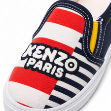 KENZO Kids Skate Stripe Logo Slip-On Sneakers (33 EU; 2 US)  $295 MSRP   NIB picture
