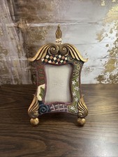 Whimsical Alice Wonderland Magical Footed Picture Frame Fairy Ornate Unique 14” picture
