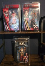 WWE Signed Figure Lot, Penta & Stephanie Vaquer. AEW Thunder Rosa 1 of 3000 fig picture