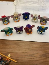 Collection of 9 Vintage McDonald's Furby Toys From 1998 picture