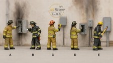 Scale 1:64 1:87 Firefighter Miniature Checking Electrical Panel Model Railroad picture