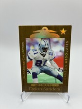 1999 Playoff Absolute SSD - Deion Sanders #115 The Coaches' Collection Gold /25 picture
