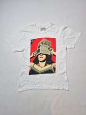 Obey Propaganda Men's Graphic T-Shirt Size L White Betraying The Planet Print picture