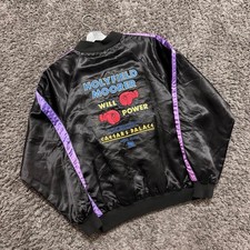 Vintage 1994 Caesars Palace Holyfield Vs. Moorer Satin Bomber Jacket Size Large picture