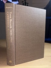 Records of the Town Cambridge Massachusetts 1630-1703 1901 Colonial Geneology NF picture