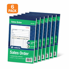 Adams  DC4705  Carbonless 2-Part Sales Book, 4 3/16
