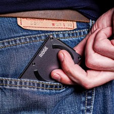 Ridge Wallet Gunmetal Grey MagSafe | RFID Blocking Slim Minimalist Cash Strap picture