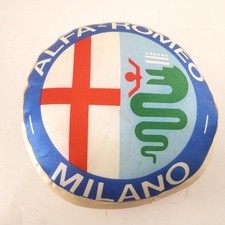 Vintage Alfa-Romeo Milano Satin Mini Pillow 1970s 1980s - 6.5