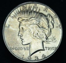 1934-D $1 Peace Dollar BU ~ 26061 picture