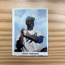 Jackie Robinson 1955 Golden Stamp Baseball Card Brooklyn Dodgers picture