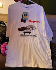 Vintage Snap-on  Glo-Mad Street Rod Short Sleeve T-Shirt White Rare XL New picture
