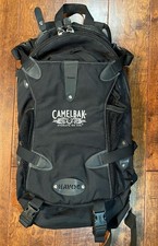 Vintage Y2K CamelBak Havoc Outlaw Backpack Black Hydrate Or Die Skull No Bladder picture