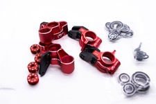 Arrma 6S Aluminum Knuckles & Hubs – 7075-T6 + Carbon Fiber Set (Red) picture