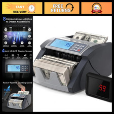 Accurate Money Counter Machine with Value Counting for Dollar & Euro 110V picture