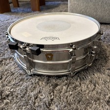 1968 Ludwig Acrolite 14x5 Snare Drum Keystone Badge Feb 9 Date Stamp Vintage picture