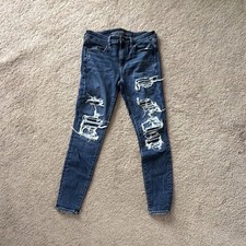 American Eagle Outfitters Women's Size 8 Jeggings Excellent Used Condition Blue picture