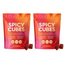 Peach Gummies Spicy Cubes 30 Gummies 1/2 Bag Support for Calm and Relaxation Hot picture