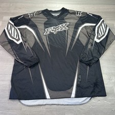 Fox Racing Jersey Shirt Mens 2XL Black Long Sleeve Motocross MX Top Riding picture