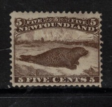 Newfoundland #25 Very Fine Mint Full Original Gum LH **With Certificate** picture