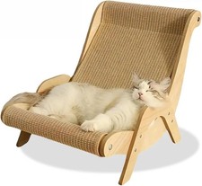 2 in 1 The Claw Lounge Cat Scratcher Bed for Indoor Cats Large Sisal Pet Chair picture