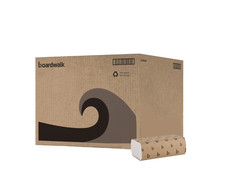 4000 White Paper Multifold Towel Bulk C-Fold Recycled Fiber Boardwalk Pack of 16 picture