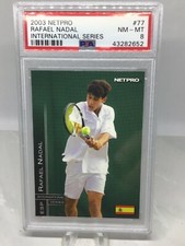 2003 Netpro International Series #77 Rafael Nadal RC HOF PSA 8 picture