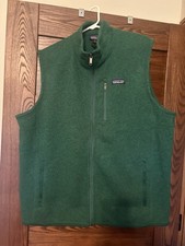 Patagonia Better Sweater Men’s XL Green Full Zip Vest w/ Pockets picture