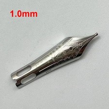 WingSung 630 Fountain Pen Nib Grip Section Replacement EF F M B Gold White picture