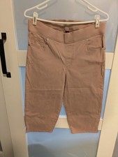 Gloria Vanderbilt Womens Slimming Capri Pants Size 6 Pink Cotton/Spandex    9-35 picture