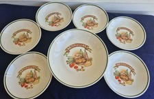 VINTAGE CIAO ITALIA MADE IN ITALY PASTA DINNER PLATE BOWLS WITH SERVING PLATE... picture