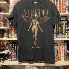 Vintage Y2K 00’s Nirvana In Utero T Shirt Size M Gildan Heavy Band Tee picture
