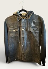 RARE Men's Eric Church Heart & Soul Denim Hooded Jacket Size L Large picture