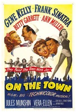 On the Town - Frank Sinatra - 1949 - Vintage Movie Poster picture