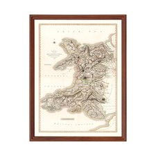 Old Map of Wales 1809 - Vintage Wales Art Wall Decor picture