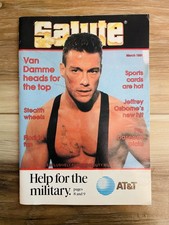 RARE 1991 SALUTE Magazine Van Damme MILITARY EXCLUSIVE picture