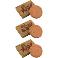 3 x RAW Hydrostone Natural Terracotta Humidifying Stone 100% Clay Made In USA picture