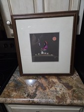 Johnny Tiger Jr Original Painting 1974 Warrior Is Proud Creek Seminole Art picture
