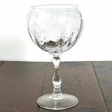 Vintage Lenox Navarre Bubble Wine Glass Crystal Stemware picture
