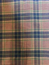 VINTAGE PRIMITIVE LARGE WASHABLE TABLECLOTH 95” Long 56” Wide picture