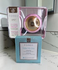 FOREO UFO Smart Mask Treatment Device - Pink Pearl And A FOREO Make My Day Mask picture
