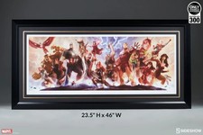 Sideshow AVENGERS ASSEMBLE FRAMED Exclusive Art Alex Garner Marvel  222/800 picture