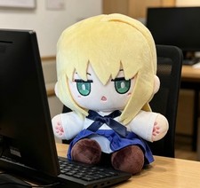 15cm Official Fate Stay Night Altria Saber Plush Doll Dress up PlushieE Kuji FSN picture