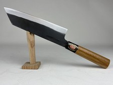 Kyusakichi Blue 2 core iron clad Bunka knife 190 mm zelkova handle picture