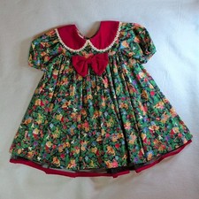 Girl’s VINTAGE BONNIE JEAN Holiday Dress Size 4 90s picture