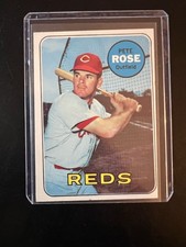 1969 Topps Pete Rose #120 Cincinnati Reds — Well Centered Vintage Raw picture