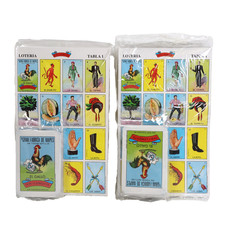 2 PACK Don Clemente Autentica Loteria Mexican Bingo Set 20 Tablets Colorful picture