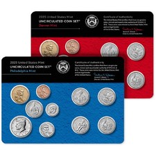 2025 Uncirculated Coin Set U.S Mint Government Packaging OGP COA picture